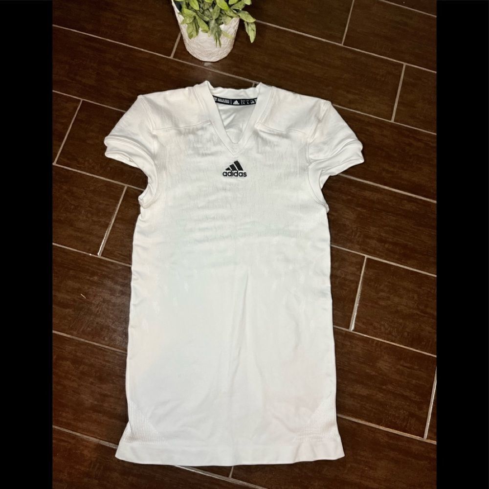 Adidas White Prime-knit Tech fit compression Jersey